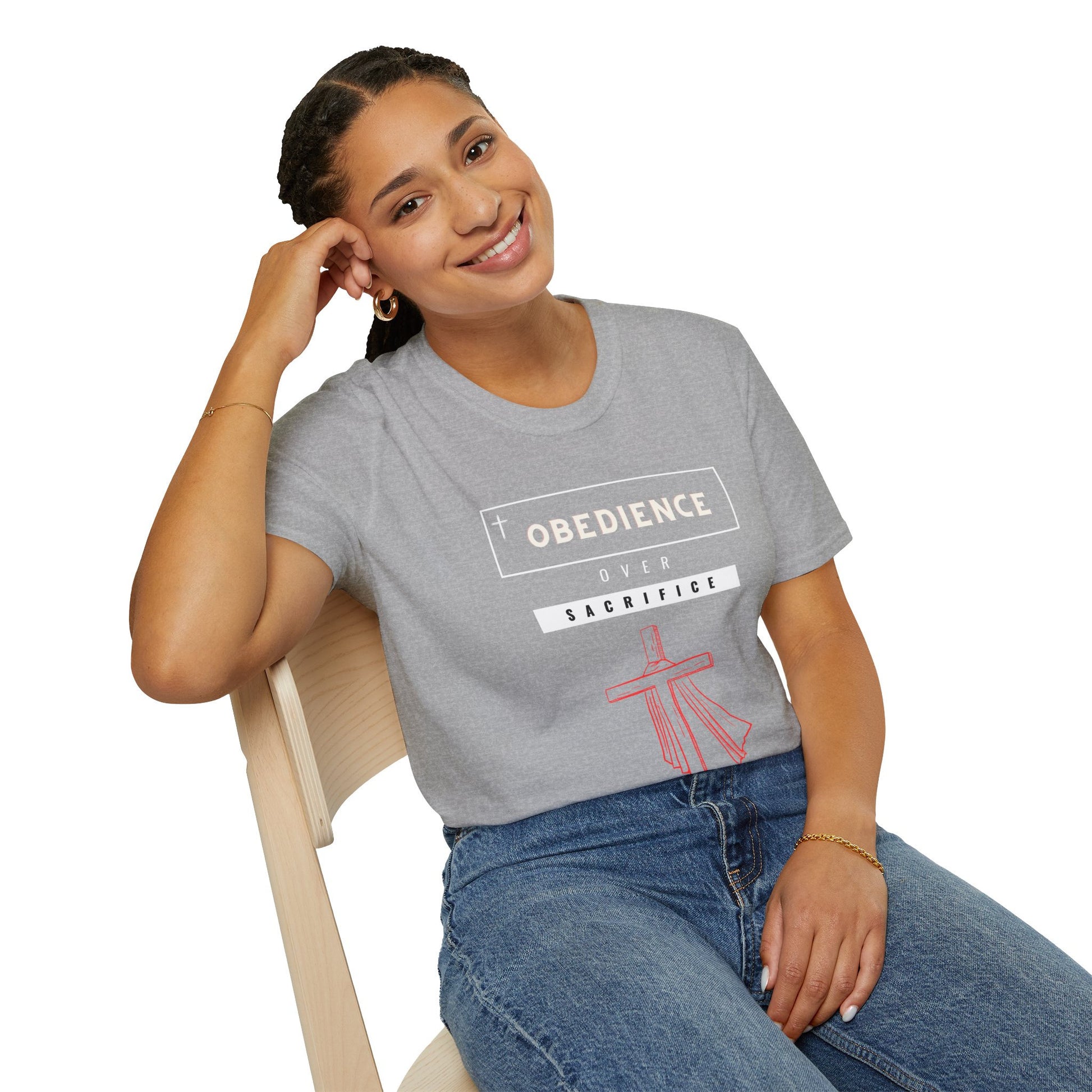 Obedience over Sacrifice - Unisex Softstyle T-Shirt