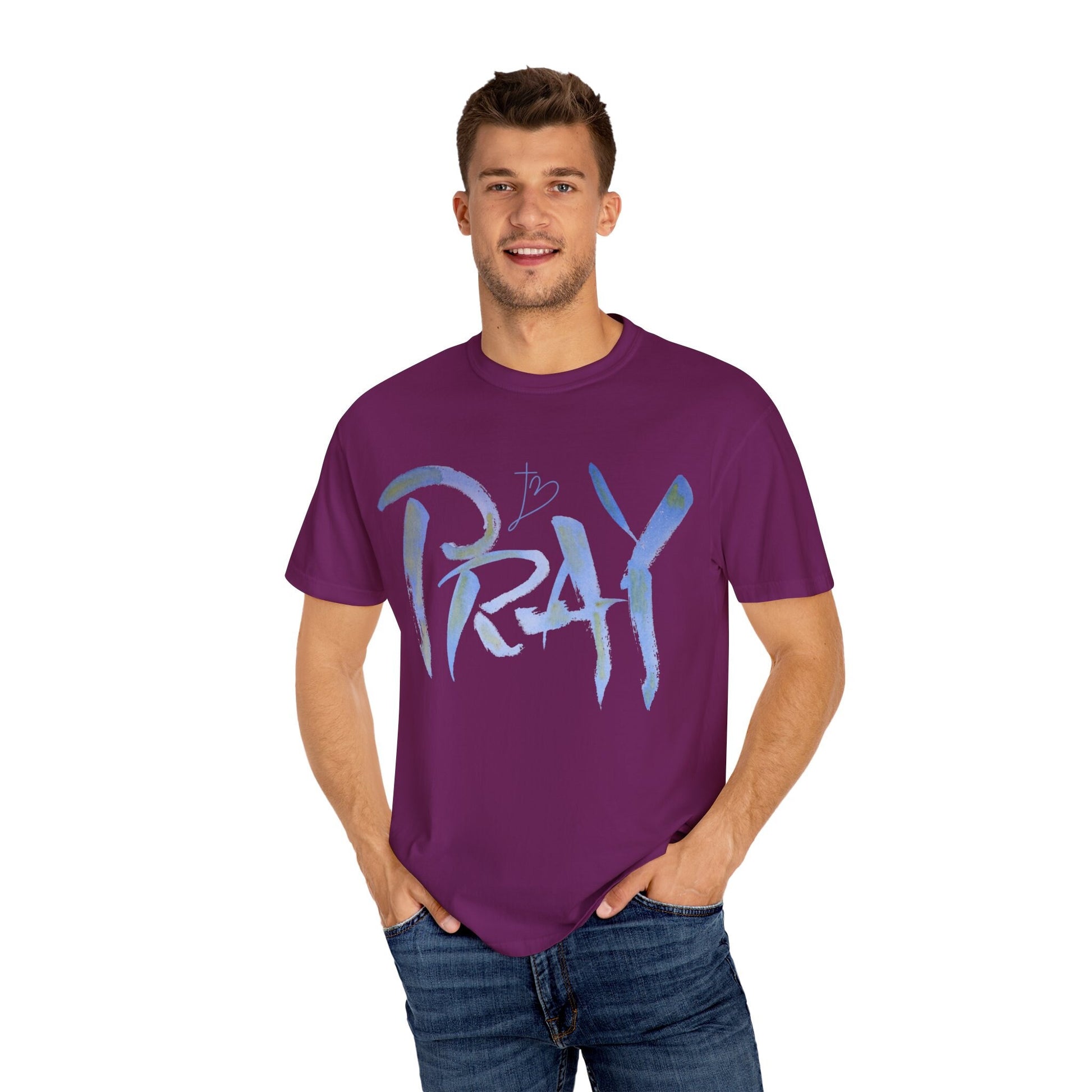 Pray - Unisex Garment-Dyed T-shirt