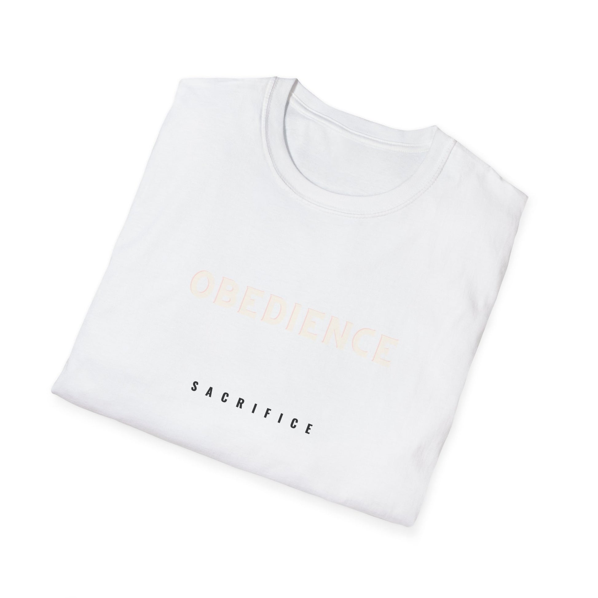 Obedience over sacrifice - Unisex Softstyle T-Shirt