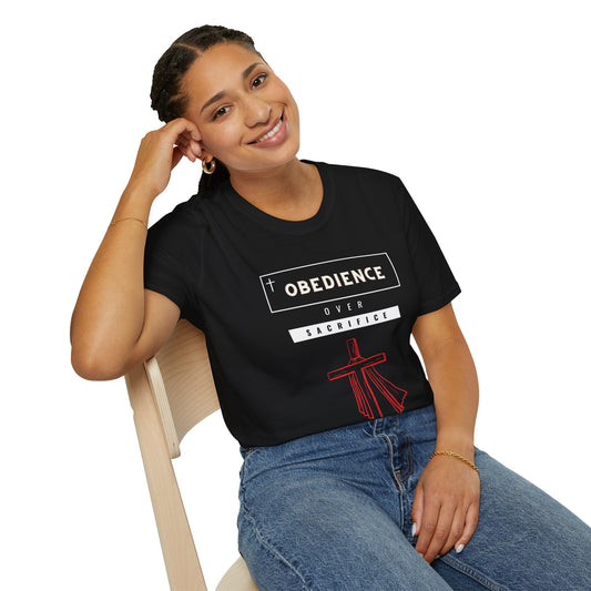 Obedience over Sacrifice - Unisex Softstyle T-Shirt