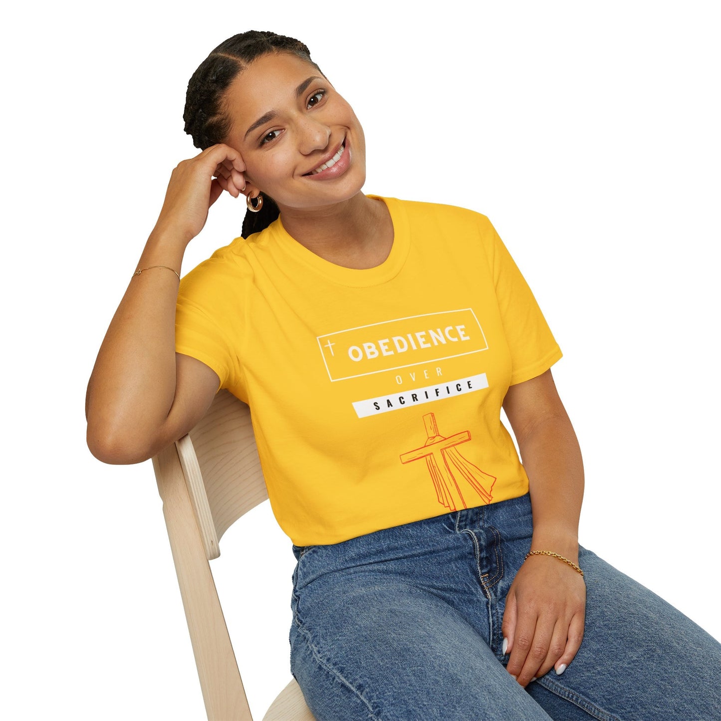 Obedience over Sacrifice - Unisex Softstyle T-Shirt